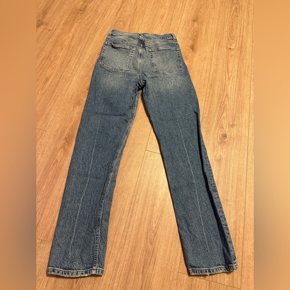 REFORMATION Liza Ultra High Rise Straight Stretch Cotton Blend Malta Size 26 - Picture 8 of 12